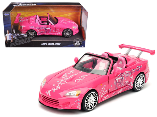 Suki\'s 2001 Honda S2000 Pink \Fast & Furious\" Movie 1/24 Diecast
