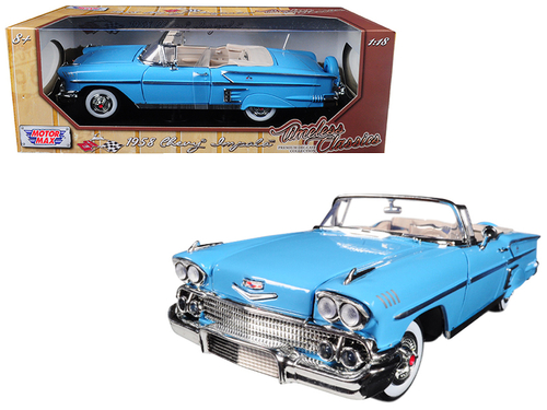 1958 Chevrolet Impala Convertible Light Blue \Timeless Classics\" 