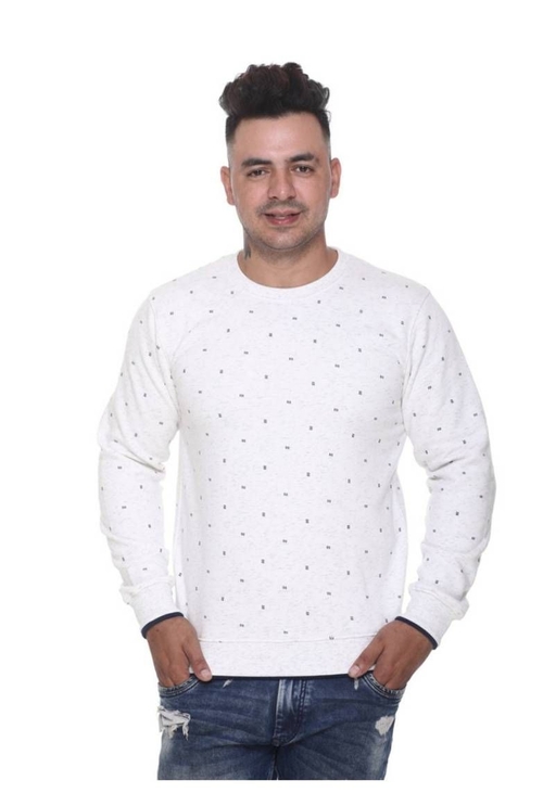 Men's Round Neck Full Sleeve Cotton Polyester Sweat Shirt (Size-XXL)