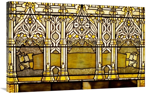 Global Gallery GCS-268564-40-142 40 in. Leaded Glass Window, One o