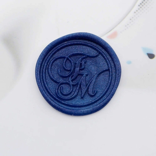 Initial Alphabet Sealing Wax Stamp,Personalized Monogram Calligraphy 