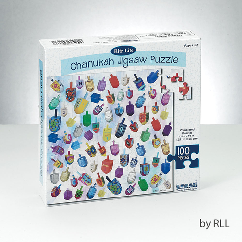 Rite Lite TY-JIGS-4 10 x 10 in. Dreidels Chanukah Jigsaw Puzzle - 100 