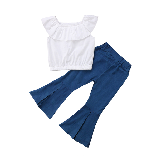 Stylish Girl Flares 2Pcs Toddler Kids Baby