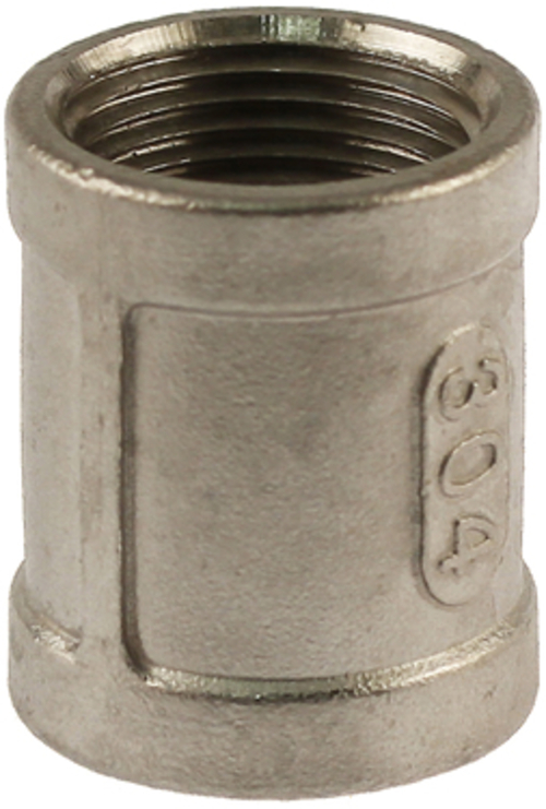 Boshart Industries U2-SSC-07 0.75 in. 304 Stainless Steel Coupling