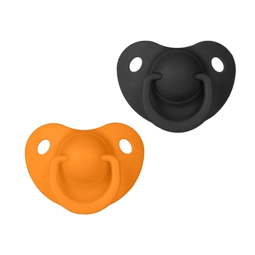 Doodalou Pacifier Black and Orange - Small