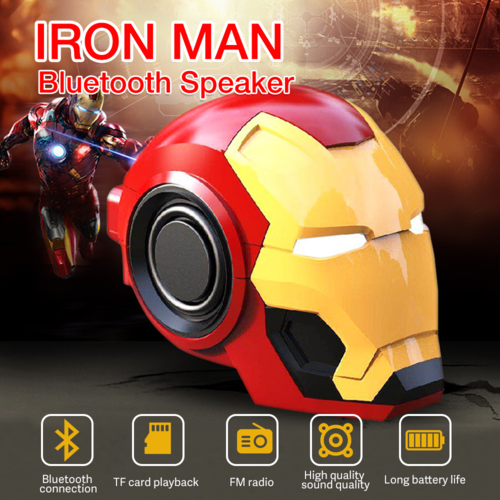 Portable Wireless Bluetooth Iron Man Speaker