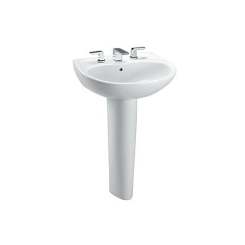 Toto LPT241.8G01 Supreme Pedestal Combo Bathroom Sink with Faucet Hole