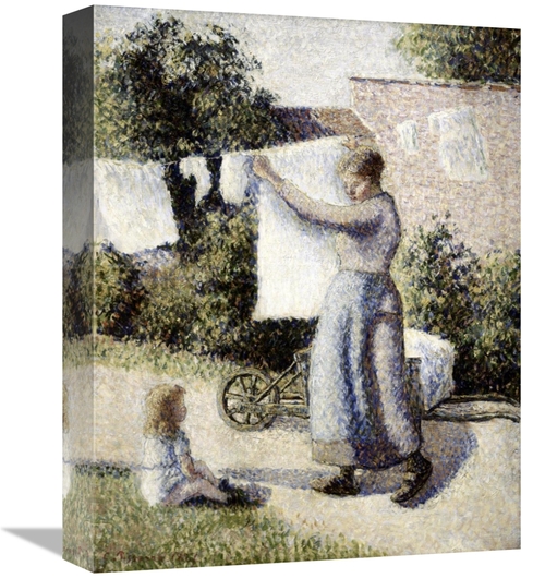 Global Gallery GCS-279443-16-142 16 in. Woman Hanging Laundry Art Prin