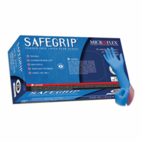 Microflex MFXSG375XL SafeGrip Powder-Free Latex Gloves- 50 per Box- XL