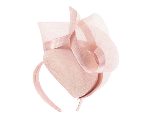 Tall pink pillbox fascinator