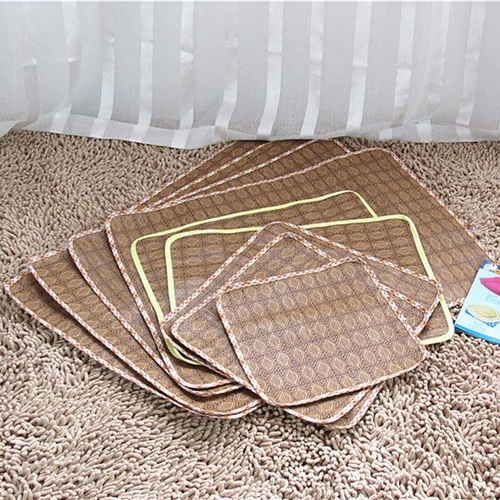 8 Size Pet Summer Dog Bed Rattan Mat Folding