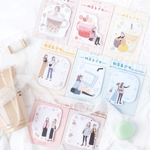 Cute Yogurt Milk Tea Sticky Note Sticker