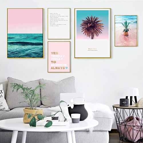 Sea Beach Landscape Canvas Painting