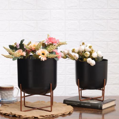 Olive Black Planters (Pack of 2)