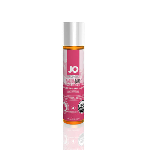 JO NaturaLove Organic Strawberry Fields Flavored Water-Based Lubricant