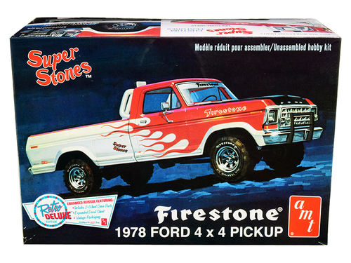 Skill 2 Model Kit 1978 Ford 4x4 Pickup Truck \Firestone Super Stones\"