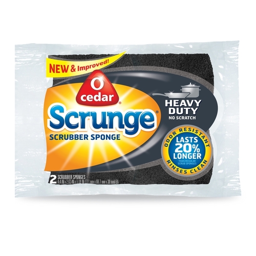 O-Cedar 1699693 7.5 x 5 in. Scrunge Heavy Duty Cellulose No Scratch Sp