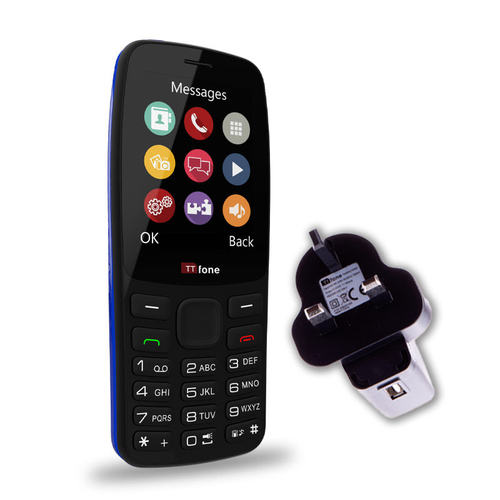 TTfone TT175 Dual SIM with Mains Charger, EE Pay As You Go