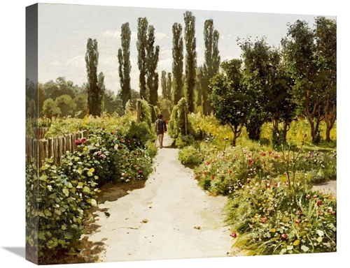 Global Gallery GCS-266962-22-142 22 in. View of a Garden Art Print - V