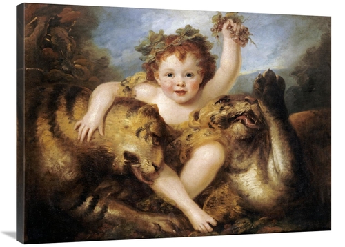 36 in. The Infant Bacchus Art Print - Maria Cosway