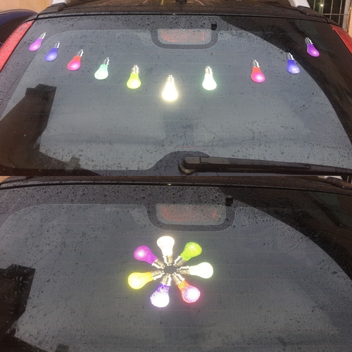 14Pcs Reflective Automotive Lights Stickers