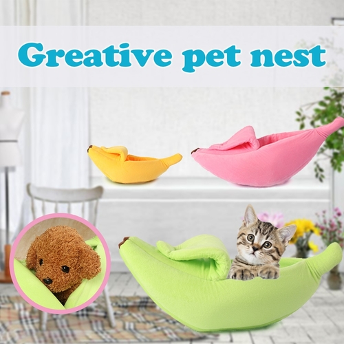 1PC Pet Cat Dog Sofas Bed Banana Shape Dog House