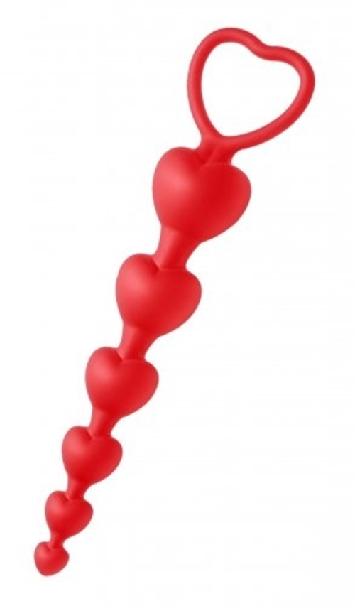 Sweet Hearts - Heart Shaped Silicone Anal Beads