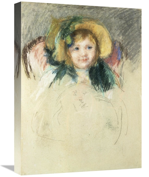 Global Gallery GCS-276997-22-142 22 in. Sara in a Bonnet with a Plum H