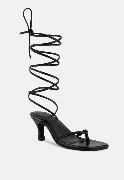 Dorita Kitten Heel Lace Up Sandal