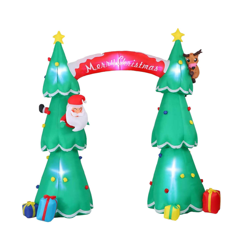 Christmas By Sas 3m x 2.4m Christmas Tree Arch Self Inflating LED