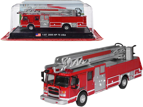2005 E-One HP 75 Fire Engine 1/87 (HO) Scale Diecast Model by Amercom