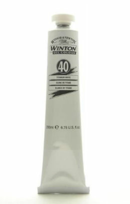 Winsor & Newton 1437644 200ml Winton Oil Color - Titanium White