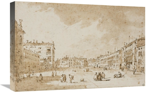 Global Gallery GCS-453958-1624-142 16 x 24 in. View of Campo San Polo&