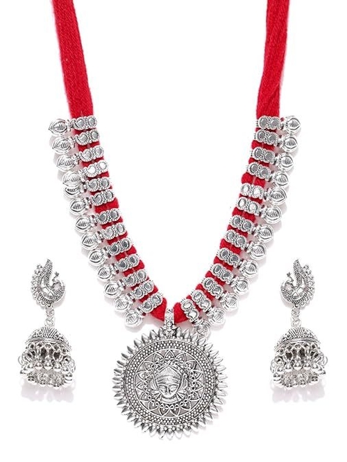 Jewellery sets for women Antique German Silver Oxidised Plated Tribal