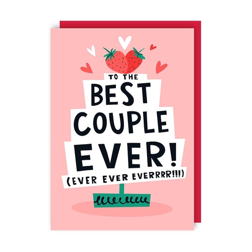 Best Couple Ever Wedding Card (Pack of 6)