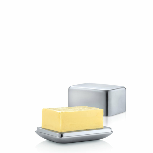 Blomus 63637 Stainless Steel Matt Butter Dish, Small