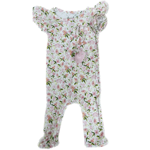 You Grow Girl - Doodalou Bamboo Baby Romper Ruffle Sleeves with Pants