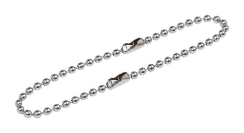 Hillman 5983093 6 in. Dia. Metal Silver Beaded Chain Key Ring - Pack o