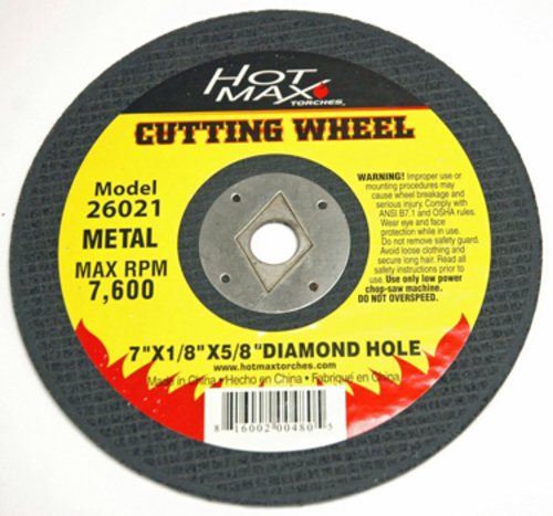 Kdar 26021 7 x 0.12 x 0.62 in. Diamond Hole Cut Off Wheel