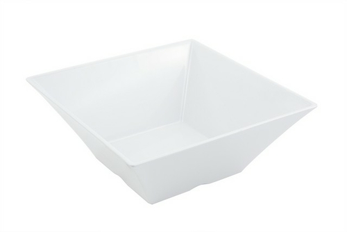 Bon Chef 53502WHITE 12.25 x 12.25 x 5 in. Melamine Square 5.87 quart B