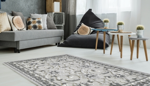 L Baiet DR463G46 4 x 6 ft. Danai Oriental Rug, Grey