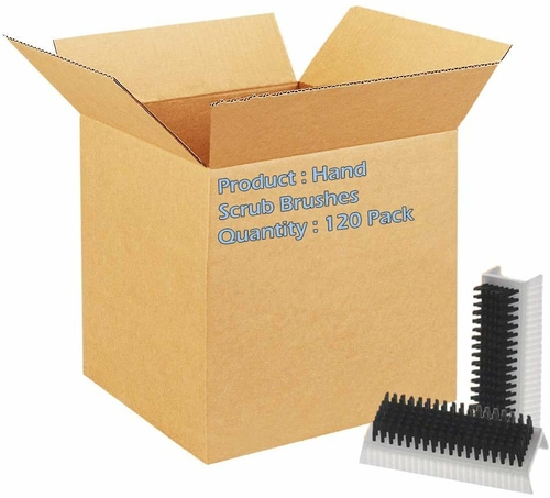 Dukal Hand Scrub Brushes. Case of 120 Cleansing Brushes for Hands.
