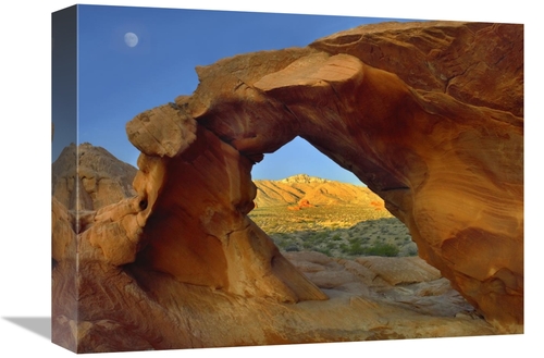 Global Gallery GCS-396386-1216-142 12 x 16 in. Arch Rock & Moon, V