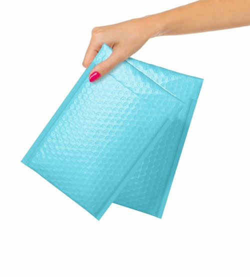 Poly Bubble Mailers 5" x 9", Pack of 10 Blue Padded Shipping Envelopes