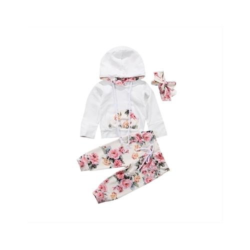 3PCS Cute Casual Toddler Baby Girls Cotton Long