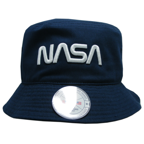 Rapid Dominance NAS12-WO-NVY-06 Worm NASA Relaxed Bucket Hat, Navy