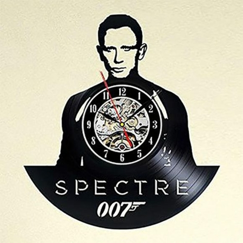 AGENT 007 JAMES BOND VINYL RECORD WALL CLOCK COOL DESIGN