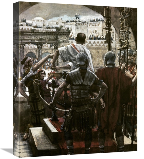 Global Gallery GCS-280465-22-142 22 in. Pilate Washes His Hands Art Pr