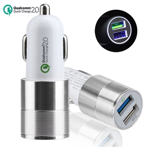 Dual USB Car Charger Quick Charge QC2.0 Fast