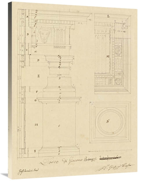 Global Gallery GCS-453969-3040-142 30 x 40 in. Plate 13 for Elements o